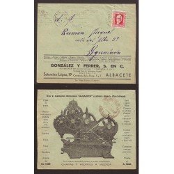 ESPAÑA CARTA ILUSTRADA CHAPAS Y HIERROS A MEDIDA  IGUALADA