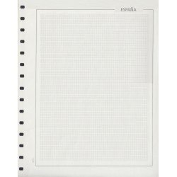 Hojas Sellos Edifil en blanco Título España Papel blanco cuadrícu lPaq 50 Hojas