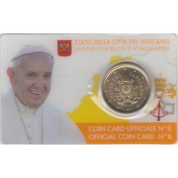 Vaticano 2017 Cartera Oficial Coin Card nº 8 Moneda 0.50 € euros Vaticano 2017 Cartera Oficial Coin Card nº 8 Moneda 0.50 € euros