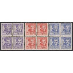 España Spain 954/56 1942 BL.4 San Juan de la Cruz MNH España Spain 954/56 1942 BL.4 San Juan de la Cruz MNH