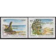 Upaep Argentina 1731/32 1990 Cataratas dei Iguazú y Hamelia erecta MNH Upaep Argentina 1731/32 1990 Cataratas dei Iguazú y Hamelia erecta MNH