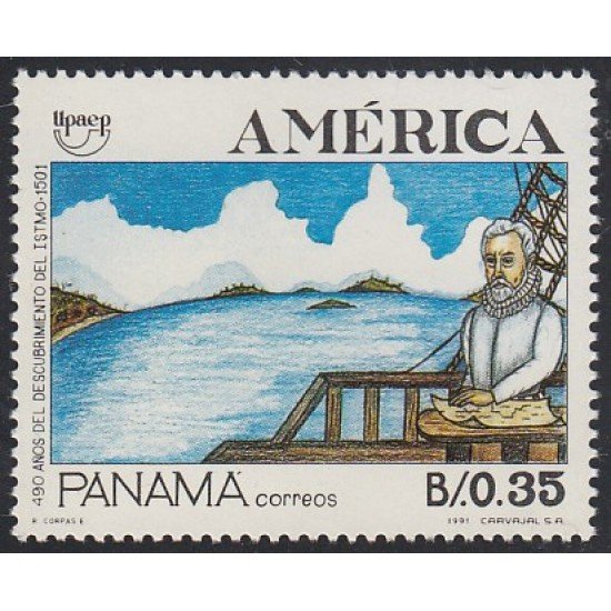 Upaep Panamá 1077 1991 Rodrigo de Bastidas MNH