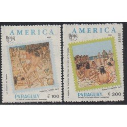 Upaep Paraguay Av. 1196 + 2539 1991 La guerra de Tavare Paraguay MNH Upaep Paraguay Av. 1196 + 2539 1991 La guerra de Tavare Paraguay MNH