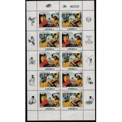 Upaep Venezuela 1540/41 1991 Mini hoja Terepaima Rodriguz Suárez Paramaconi MNH Upaep Venezuela 1540/41 1991 Mini hoja Terepaima Rodriguz Suárez Paramaconi MNH