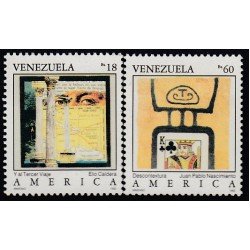 Upaep Venezuela 1601/02 1992 Y al 3er viaje Descontextura MNH