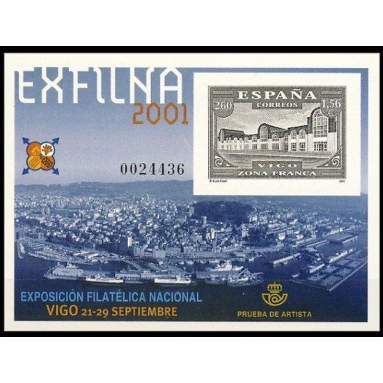 España Spain Prueba de lujo 75 2001 Vigo Exfilna 2001 España Spain Prueba de lujo 75 2001 Vigo Exfilna 2001