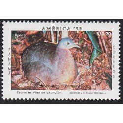 Upaep Panamá 1126 1993 Tinamus major pájaros bird fauna MNH Upaep Panamá 1126 1993 Tinamus major pájaros bird fauna MNH