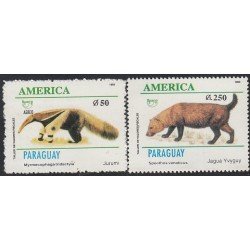 Upaep Paraguay 2633 A - 204 1993 Speothos Mymecophaga fauna MNH Upaep Paraguay 2633 A - 204 1993 Speothos Mymecophaga fauna MNH