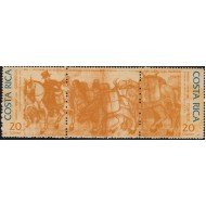 Upaep Costa Rica 585/86 1994 Cartero a caballo llevando la saca horse MNH Upaep Costa Rica 585/86 1994 Cartero a caballo llevando la saca horse MNH