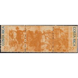Upaep Costa Rica 585/86 1994 Cartero a caballo llevando la saca horse MNH Upaep Costa Rica 585/86 1994 Cartero a caballo llevando la saca horse MNH