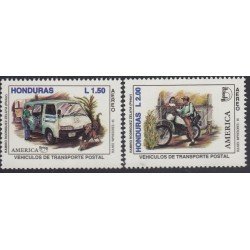 Upaep Honduras 856A/856B 1994 Correo en coche y motocicleta car motorcycle MNH Upaep Honduras 856A/856B 1994 Correo en coche y motocicleta car motorcycle MNH