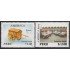 Upaep Perú 1054/55 1994 Carretilla postal antigua Furgonetas modernas car MNH