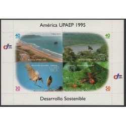 Upaep Costa Rica 597/600 1995 Litoral Río fauna MNH