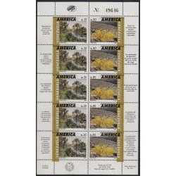 Upaep Venezuela 1773/74 Mini hoja Mauritia Espeletia flora MNH