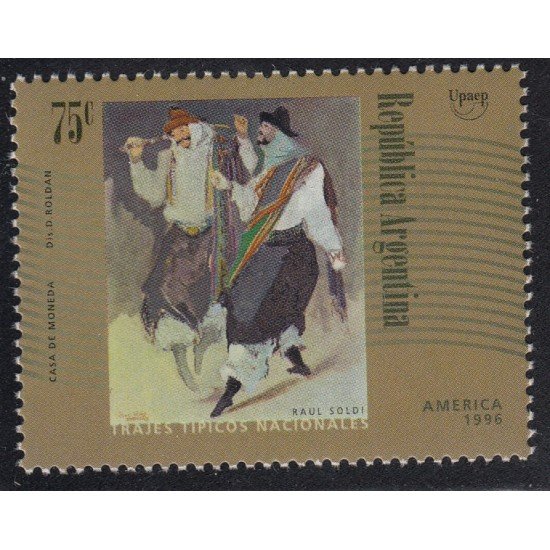 Upaep Argentina 1958 1996 Gauchos Trajes típicos MNH