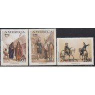 Upaep Chile 1399/01 1996 Dos mujeres y un niño Indios Hombres a Caballo horse MNH Upaep Chile 1399/01 1996 Dos mujeres y un niño Indios Hombres a Caballo horse MNH