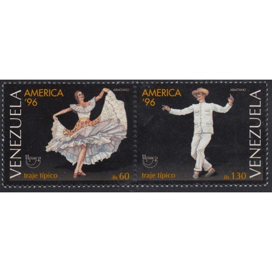 Upaep Venezuela 1835/36 1996 Traje típico de Hombre y Mujer MNH