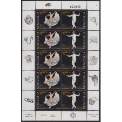 Upaep Venezuela 1835/36 1996 Mini Hoja Traje típico de Hombre Mujer MNH Upaep Venezuela 1835/36 1996 Mini Hoja Traje típico de Hombre Mujer MNH