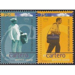 Upaep Argentina 2015/16 1997 Cartero Antiguo y Moderno MNH Upaep Argentina 2015/16 1997 Cartero Antiguo y Moderno MNH