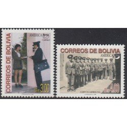 Upaep Bolivia 979/80 1997 Cuerpo de carteros MNH Upaep Bolivia 979/80 1997 Cuerpo de carteros MNH