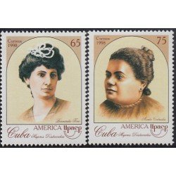 Upaep Cuba 3747/48 1998 Heroínas de la independencia MNH
