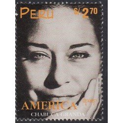 Upaep Perú 1148 1998 Serafina Chabuca Granda Compositora MNH Upaep Perú 1148 1998 Serafina Chabuca Granda Compositora MNH