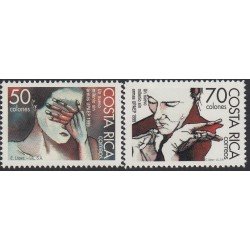 Upaep Costa Rica 654/55 1999 Composición simbólica MNH