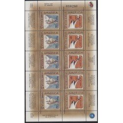 Upaep Venezuela 2169AH/2169AJ 1999 Mini hoja Rifle mano Ángel MNH Upaep Venezuela 2169AH/2169AJ 1999 Mini hoja Rifle mano Ángel MNH