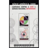 Upaep Brasil 110 2000 Pareja Lazo Rojo Símbolo masculino y femenino VIH Sida AIDS MNH Upaep Brasil 110 2000 Pareja Lazo Rojo Símbolo masculino y femenino VIH Sida AIDS MNH