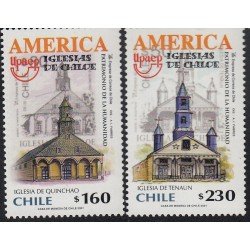 Upaep Chile 1598/99 2001 Iglesia de Quinchao y de Tenaun MNH