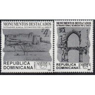Upaep Rep. Dominicana 1469/70 2001 Fuerte San Felipe San Nicolás MNH