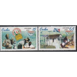 Upaep Cuba 4032/33 2002 Ejército de alfabetizadores MNH