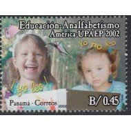 Upaep Panamá 1228 2002 Niña que saber leer y niña que no MNH Upaep Panamá 1228 2002 Niña que saber leer y niña que no MNH