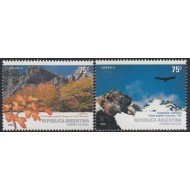 Upaep Argentina 2422/23 2003 Nothofagus Vultur pajáro bird fauna MNH Upaep Argentina 2422/23 2003 Nothofagus Vultur pajáro bird fauna MNH