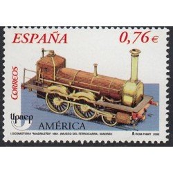 Upaep España 1769/70 2003 Locomotora La Madrileña tren train Railway MNH