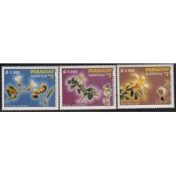 Upaep Paraguay 2890/92 2003 Cordia Bulnesia Chorisia MNH Upaep Paraguay 2890/92 2003 Cordia Bulnesia Chorisia MNH