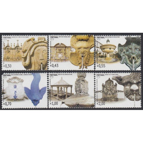 Upaep Portugal 2701/06 2003 Fuente de San Juan Vertus Giraldo San Andrés MNH Upaep Portugal 2701/06 2003 Fuente de San Juan Vertus Giraldo San Andrés MNH