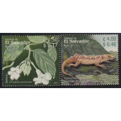 Upaep El Salvador 1559/60 2003 Fernaldia Lepidophyma fauna flora MNH
