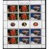 Upaep Suriname 1677/78 Mini hoja flora fauna  2003 Ixora coccine Felis concolor MNH