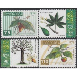 Upaep Costa Rica 748/51 2004 Ceiba Tetranema flora MNH Upaep Costa Rica 748/51 2004 Ceiba Tetranema flora MNH
