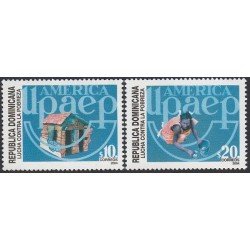 Upaep Rep. Dominicana 1495/96 2004 Lucha contra la pobreza MNH