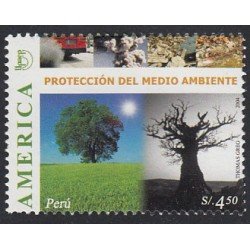 Upaep Perú 1438 2004 Árbol con follaje y sin follaje flora MNH