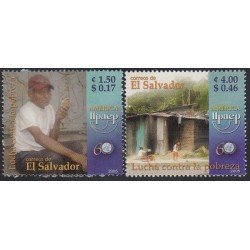 Upaep El Salvador 1613/14 2005 Lucha contra la pobreza MNH