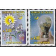 Upaep Bolivia 1236/37 2006 Ahorro de energía flora MNH Upaep Bolivia 1236/37 2006 Ahorro de energía flora MNH
