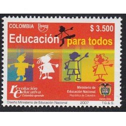 Upaep Colombia 1418 2007 Educación para todos MNH