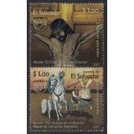 Upaep El Salvador 1697/98 2007 El Cristo negro Don Quijote de la Mancha MNH Upaep El Salvador 1697/98 2007 El Cristo negro Don Quijote de la Mancha MNH