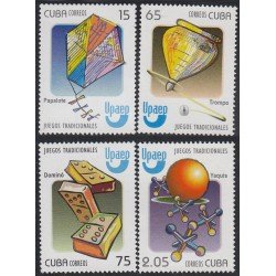 Upaep Cuba 4756/59 2009 Juegos tradicionales Trompo Papalote Dominó Yaquis MNH