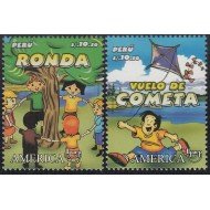 Upaep Perú 1798/99 2009 Juegos tradicionales Vuelo de cometa Ronda MNH