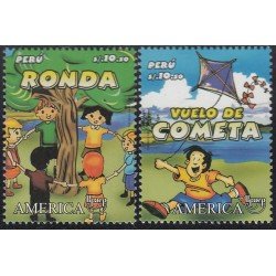 Upaep Perú 1798/99 2009 Juegos tradicionales Vuelo de cometa Ronda MNH Upaep Perú 1798/99 2009 Juegos tradicionales Vuelo de cometa Ronda MNH