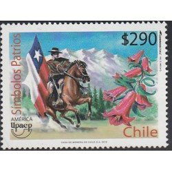 Upaep Chile 1961 2010 Símbolos Patrios caballo horse MNH